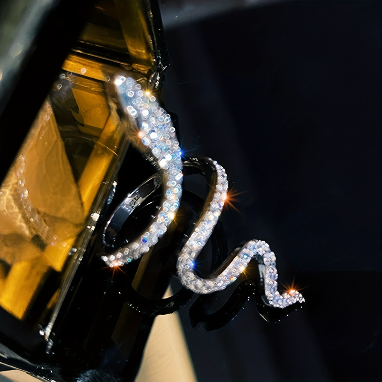 Vintage Snake Open Ring Gold Plated Women's Jewelry